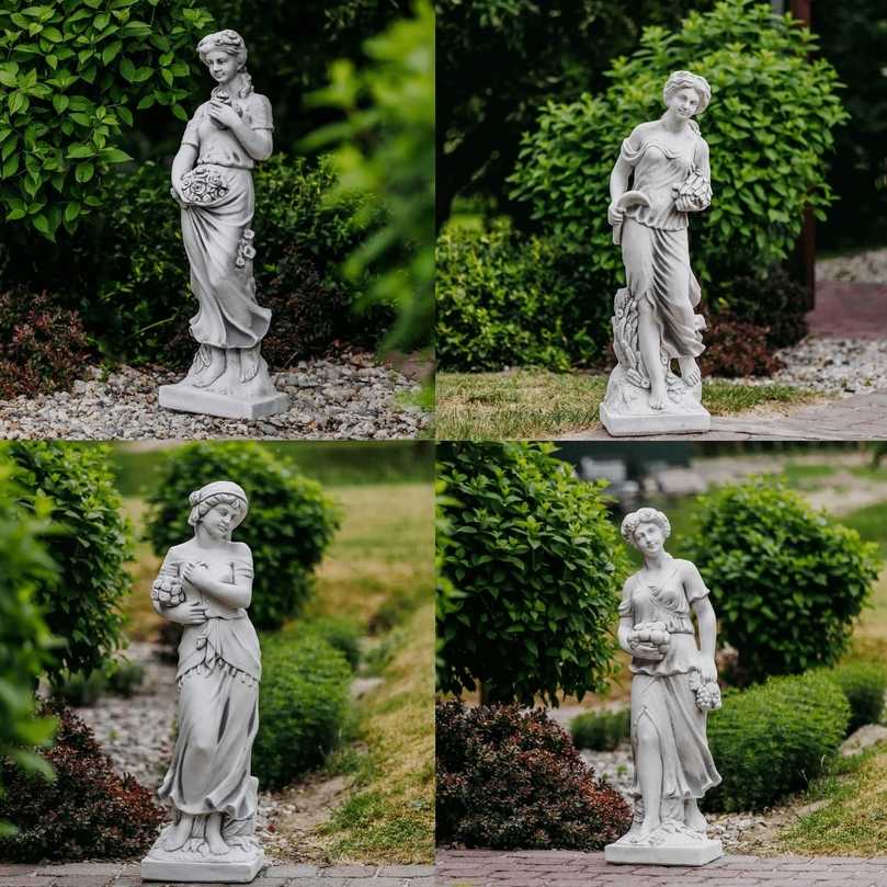 Set av Stenfigurer – De fyra årstiderna