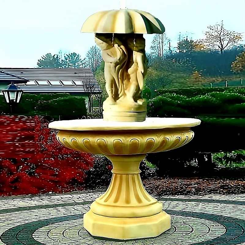 Fontän Neptun med solskydd 2