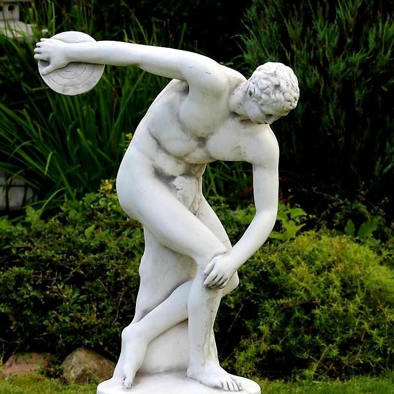 Stenfigur Diskuskastare medel