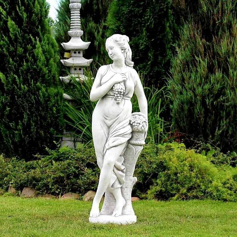 Stenskulptur Kvinna med Druvor